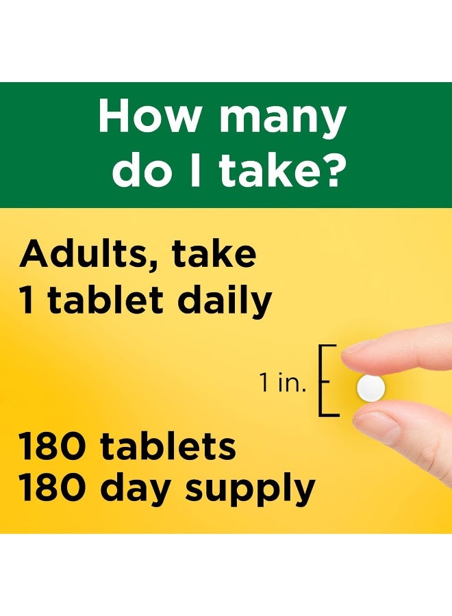 Nature Made Iron 65 mg (325 mg Ferrous Sulfate) Tablets, Dietary Supplement for Red Blood Cell Support, 180 Tablets, 180 Day Supply - Image 4