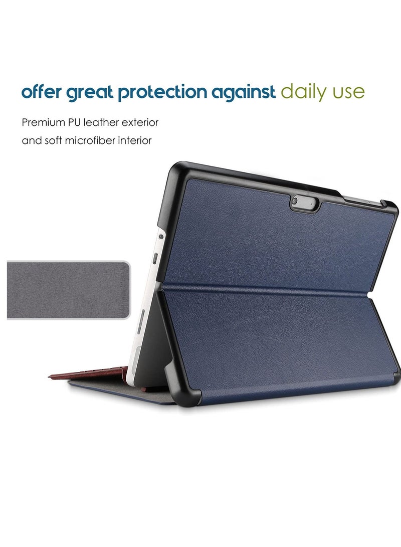 Procases Protective Case for Surface Go 3 2021 Surface Go 2 2020  Surface Go 2018 Slim Light Smart Cover Stand Hard Shell, Compatible with Surface Type Cover Navy - Image 4