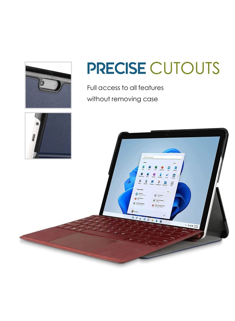 Procases Protective Case for Surface Go 3 2021 Surface Go 2 2020  Surface Go 2018 Slim Light Smart Cover Stand Hard Shell, Compatible with Surface Type Cover Navy - Image 5