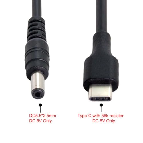 Chenyang USB C to 5.5x2.5mm DC 5V Power Charge Extension Cable for Cell Phone Tablet - Image 5