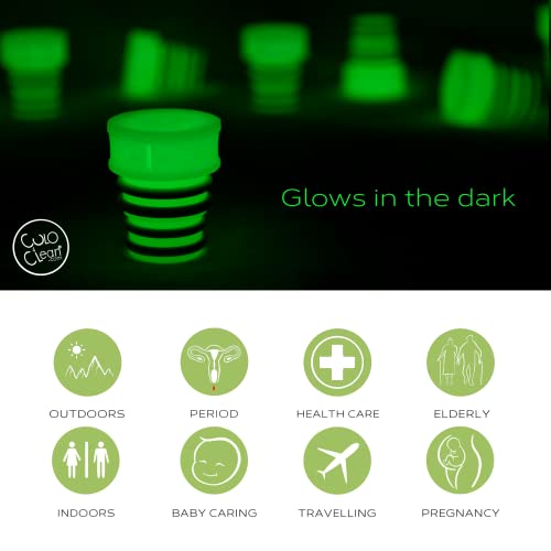 CuloClean.com CuloClean Portable Bidet for Toilet, Travel, or Camping. Compatible with Any Plastic Bottle. Discreet, Sanitary or Travel Shower, Attachable Stopper, Backcountry Bidet Nozzle (1pcs Glow in The Dark) - Image 2