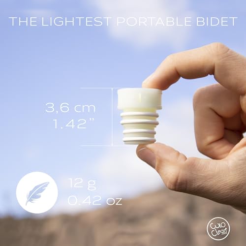 CuloClean.com CuloClean Portable Bidet for Toilet, Travel, or Camping. Compatible with Any Plastic Bottle. Discreet, Sanitary or Travel Shower, Attachable Stopper, Backcountry Bidet Nozzle (1pcs Glow in The Dark) - Image 4
