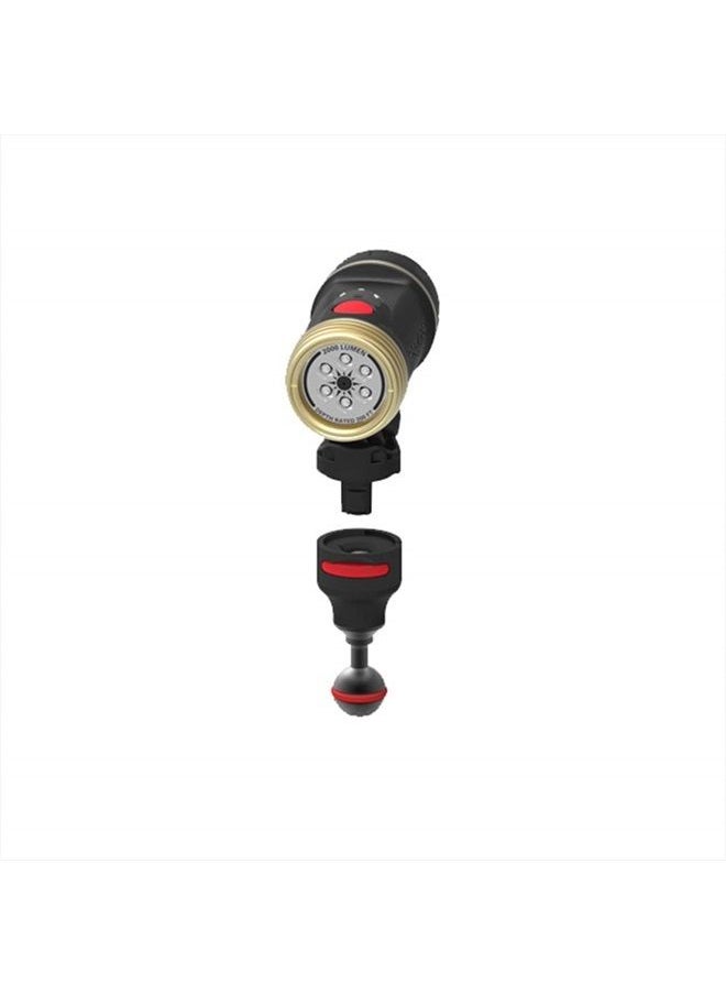 SeaLife - Flex-Connect Sea Dragon 1-inch/25mm Ball Joint Adapter Compatible with Sea Dragon Underwater Lights for Underwater Photography & Video, Black (SL995) - Image 1