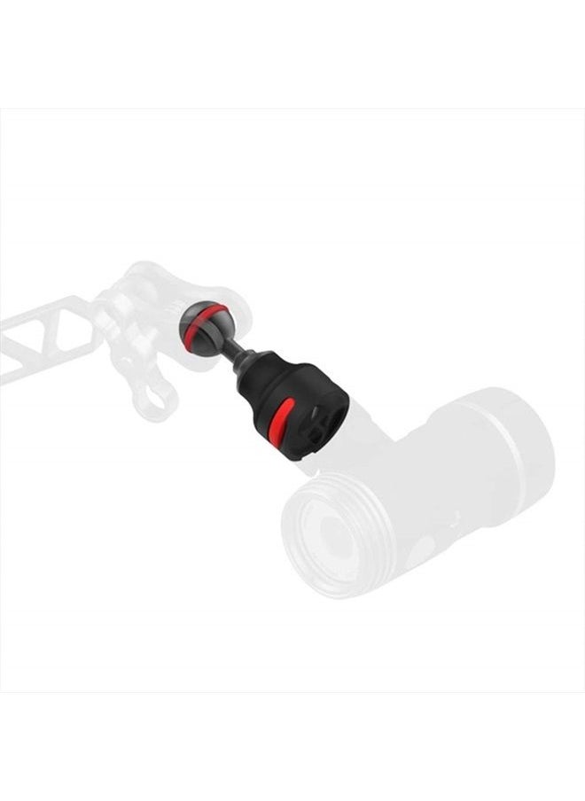 SeaLife - Flex-Connect Sea Dragon 1-inch/25mm Ball Joint Adapter Compatible with Sea Dragon Underwater Lights for Underwater Photography & Video, Black (SL995) - Image 1