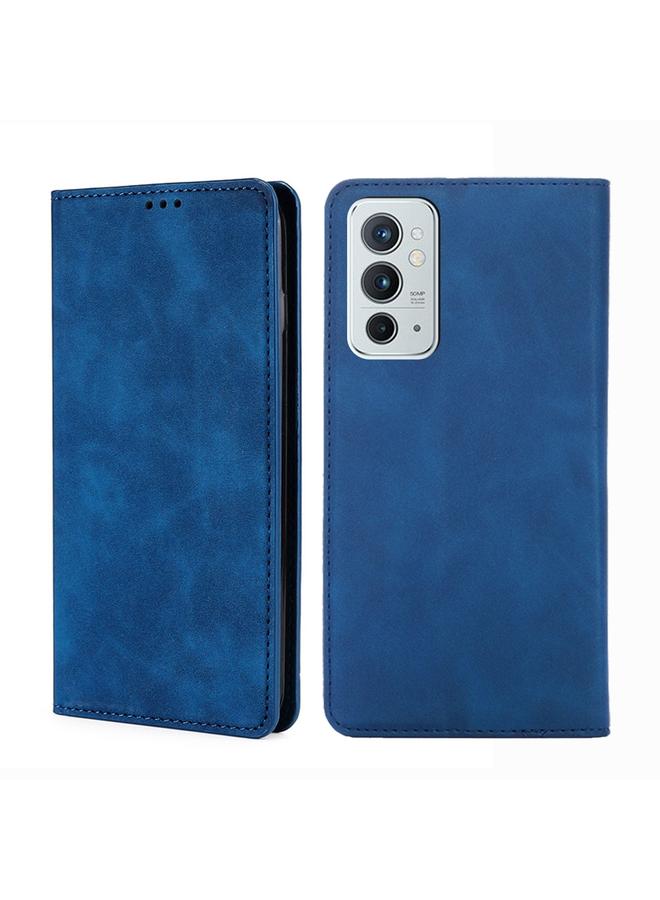 اس-توب جراب هاتف OnePlus 9RT 5G مصنوع من الجلد المغناطيسي مع حامل وفتحات للبطاقات - Image 1