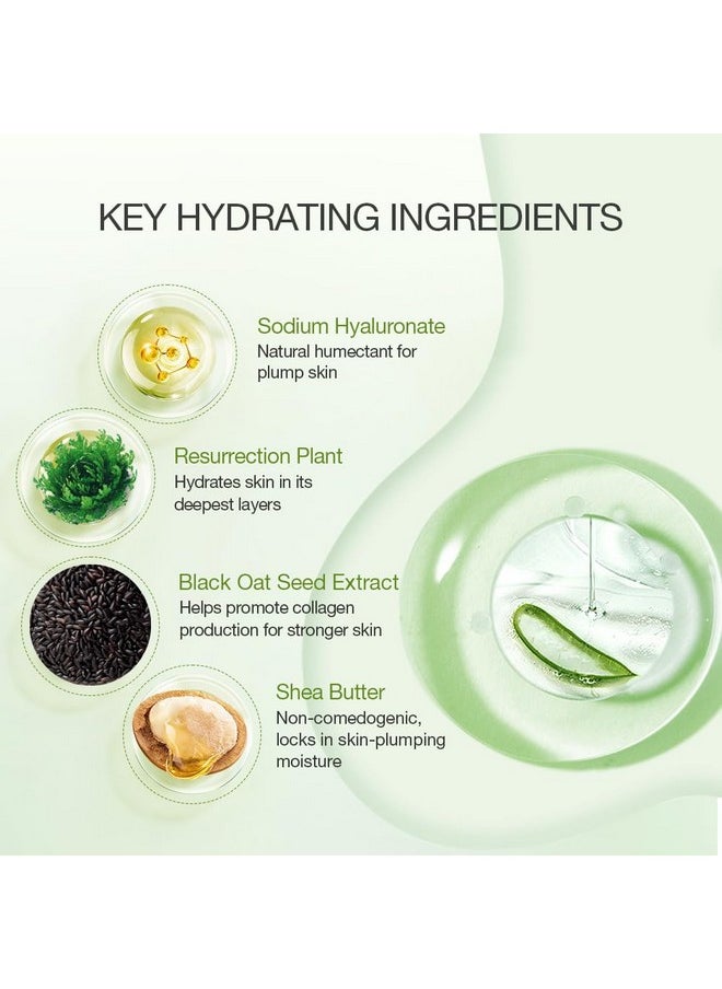Aloderma 77% Organic Aloe Vera Hydrating Face Moisturizer For Soft And Nourished Skin Light And Oilfree Aloe Vera Moisturizer With Hyaluronic Acid For Soothing Hydration Face Lotion 3.5Oz  - Image 2