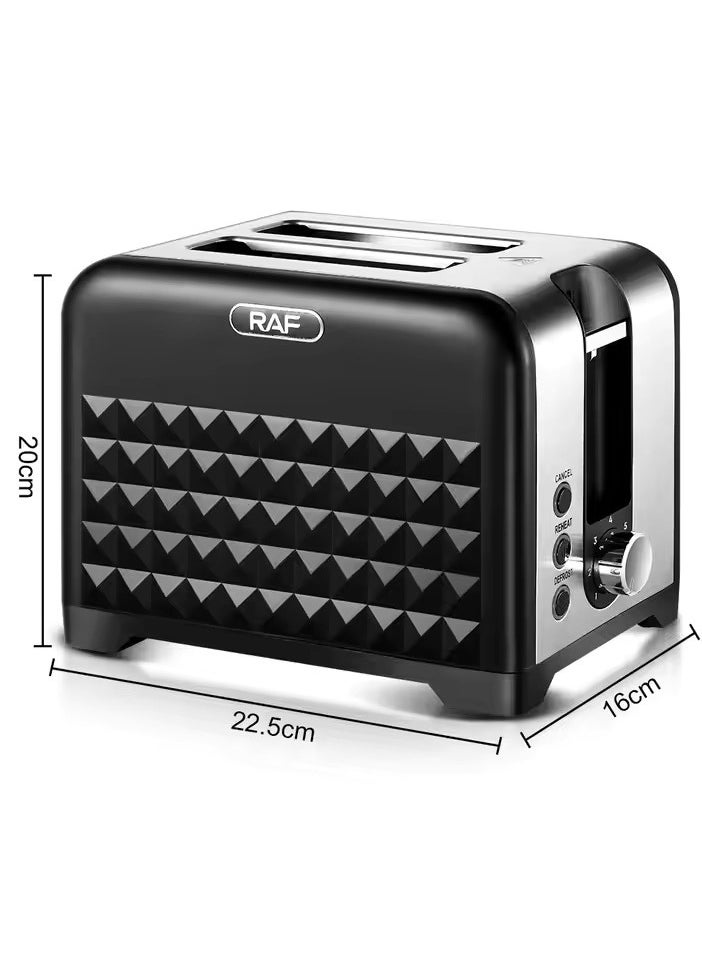 RAF - 2 Slice Toaster/5 Roasting Modes/Defrost,Reheat,Cancel Function/930  Watt - Image 1