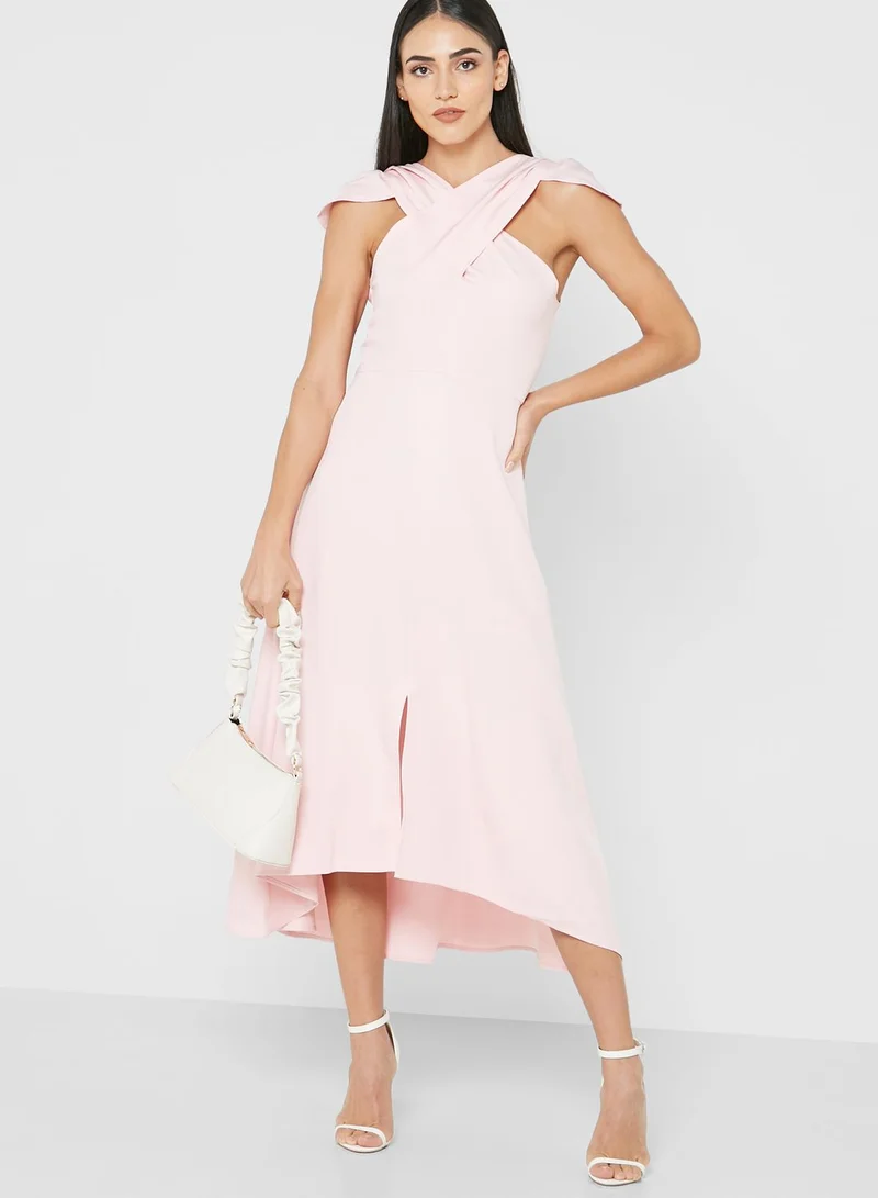 ELLA Criss Cross Neck Dress