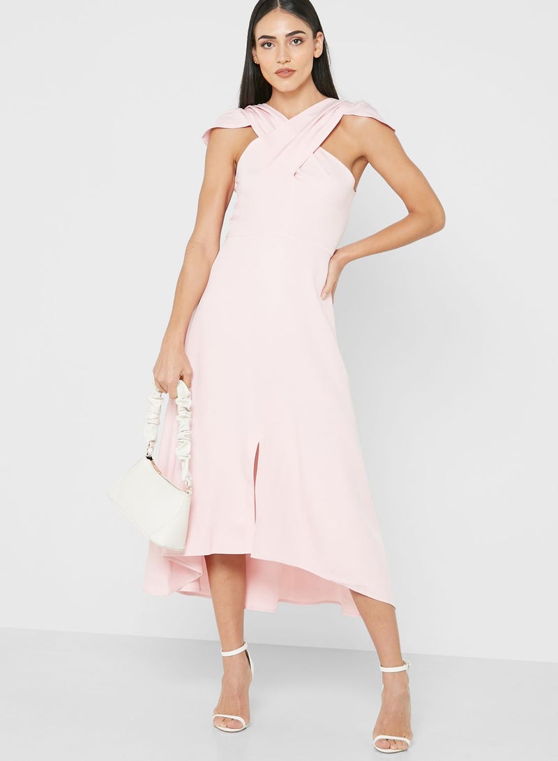 ELLA Criss Cross Neck Dress  - Image 4