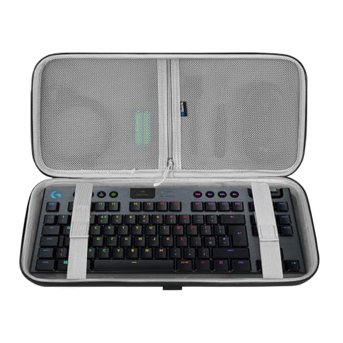 GEEKRIA TKL Keyboard Case Hard Shell Travel Carrying Bag for 80 87 Keys Mechanical Gaming Keyboard Compatible with Logitech G915 TKL G PRO KeyboardG PRO X Extra Space - Image 1