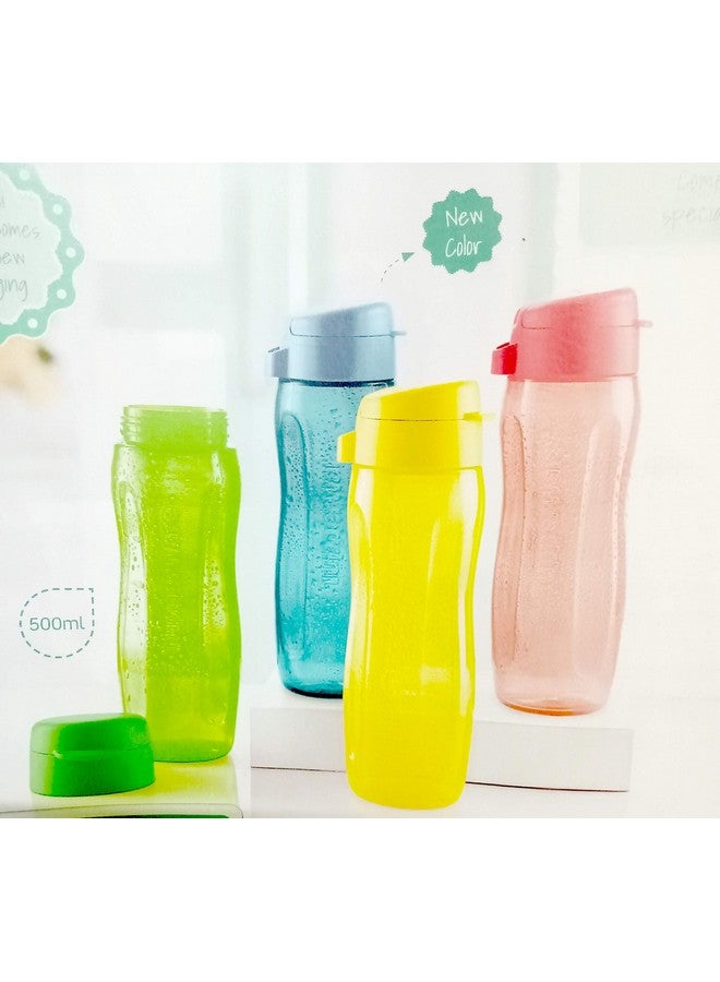 Tupperware Aquaslim Plastic Bottle, Set Of 2, Multicolour, 500 Ml