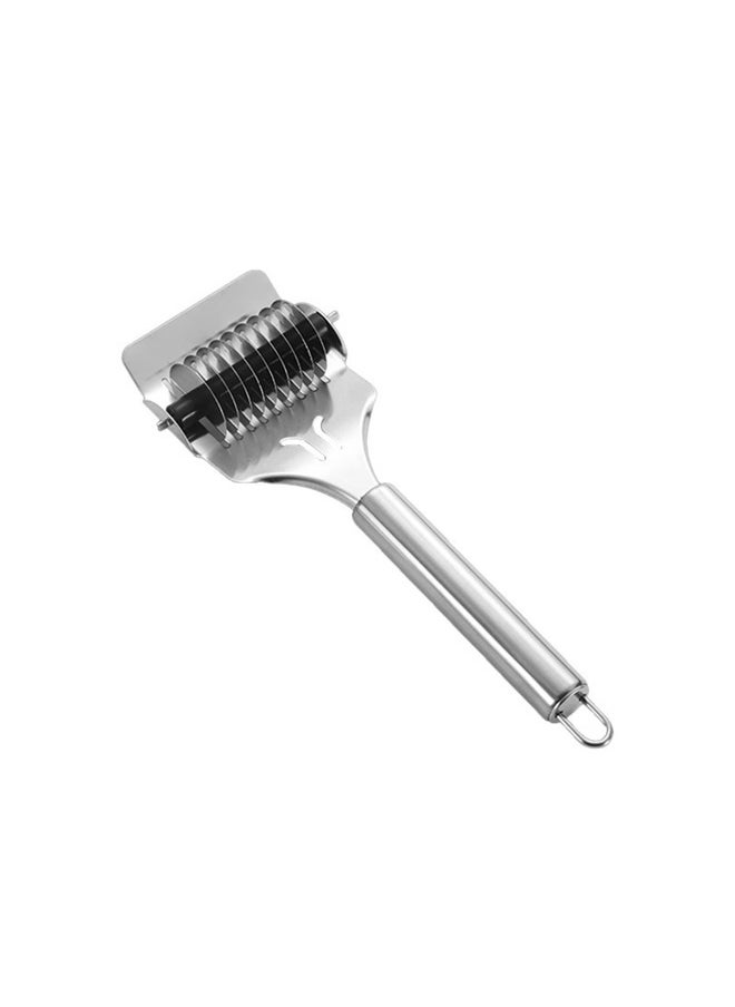 yongsheng Noodle Cutter, Stainless Steel Noodle Lattice Roller, Dough Cutter Pasta Spaghetti Maker, Handheld Dough Cutter, Noodle Pressing Machine, Noodle Cutter Roller for Kitchen Cooking Tools  - Image 1
