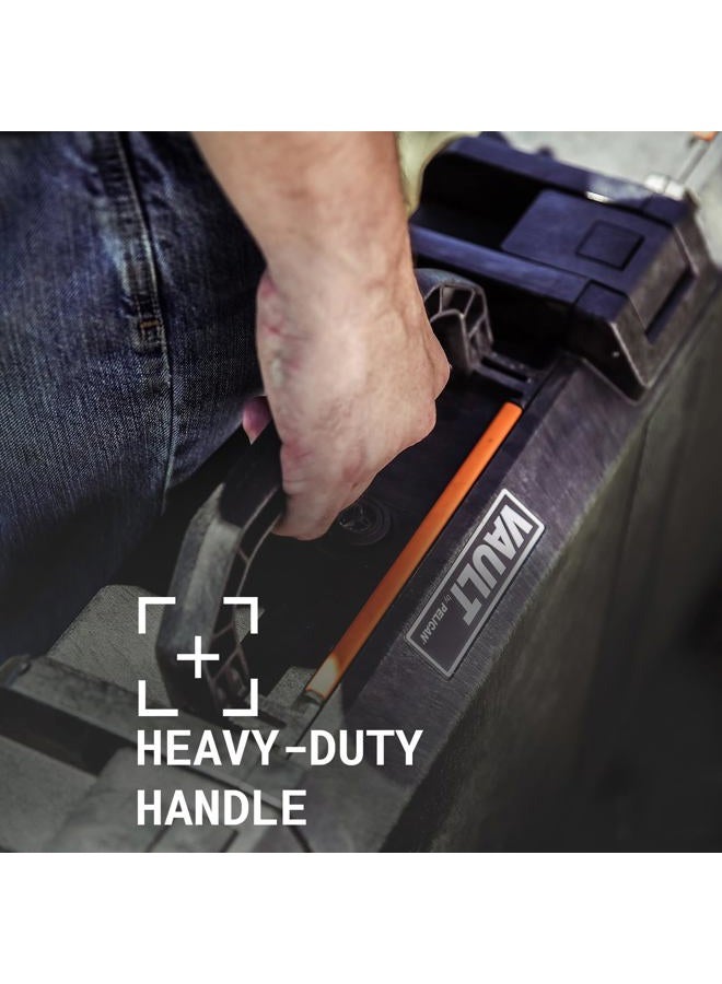 Pelican فولت من بيليكان - صندوق صلب متعدد الأغراض V700 مع رغوة - حامل ثلاثي، معدات، أجهزة إلكترونية، أدوات، وأكثر (أسود) - Image 3