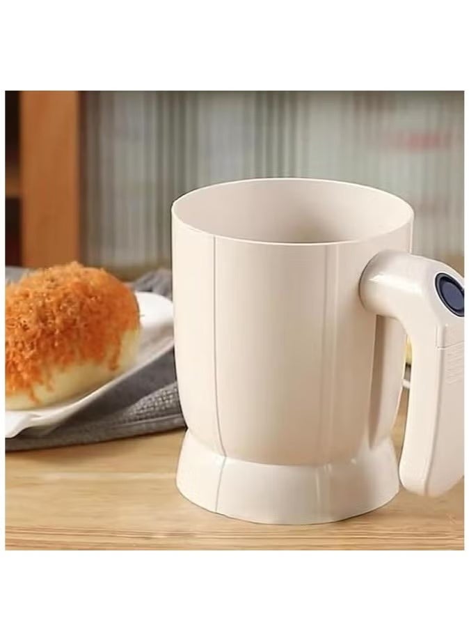 A ZONE Electric Flour Sifter Battery-Operated, Steel Mesh Sieve for Effortless Baking and Pastry Making - Image 1