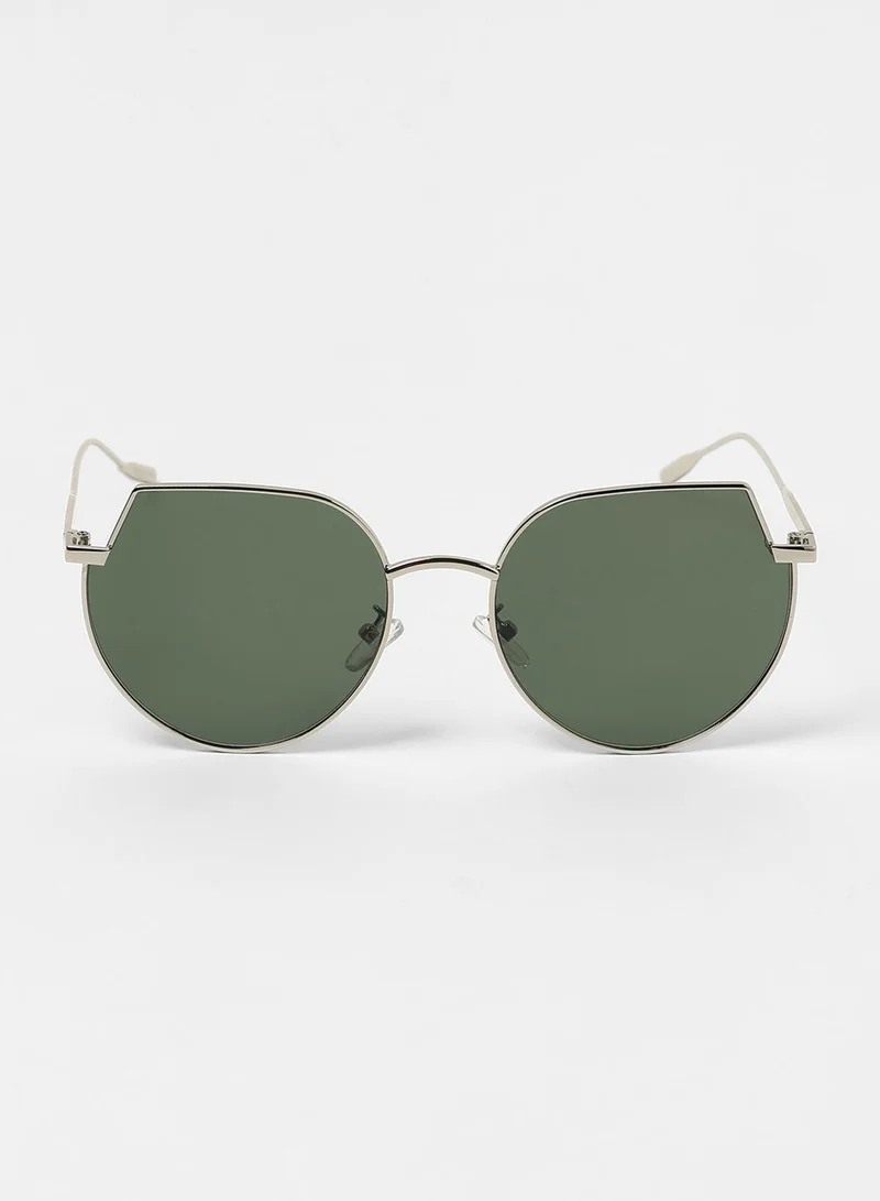 Haute Sauce The Curved Cateye Sunglasses - Space Grey