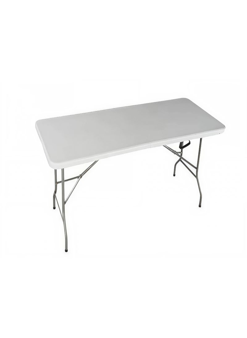 تالا طاولة قابلة للطي مع مقبض متعددة الاستخدامات – 150 سم – خفيفة الوزن وسهلة الحمل للاستخدام الداخلي والخارجي - Image 1