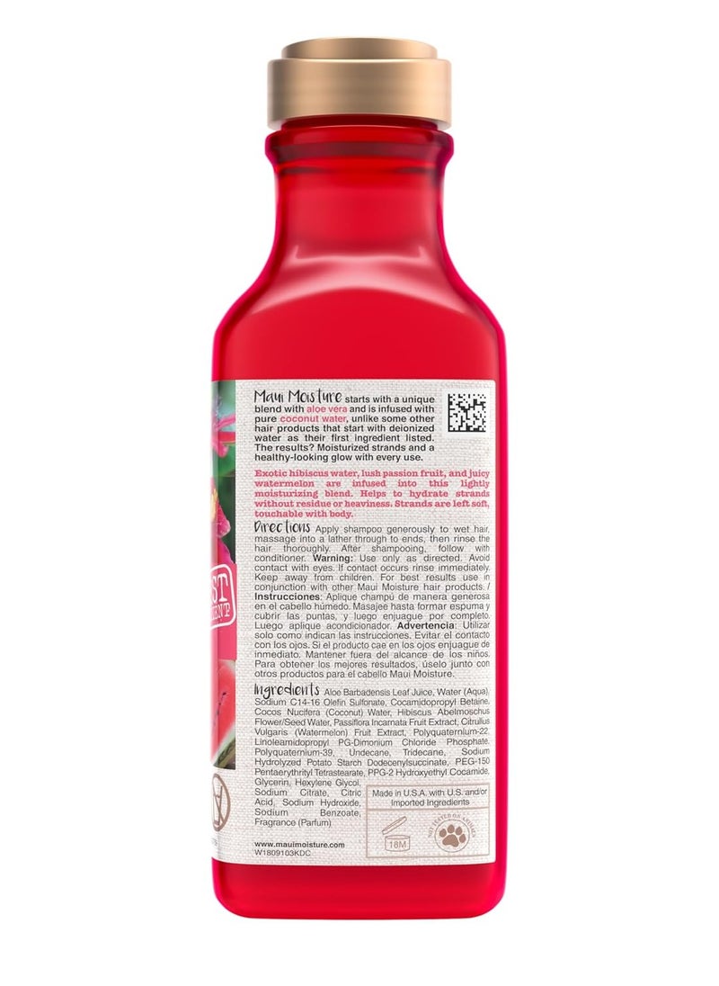 MAUI MOISTURE - Maui Moisture Lightweight Hydration + Hibiscus Water Shampoo for Daily Moisture, No Sulfates, 13 fl oz - Image 1