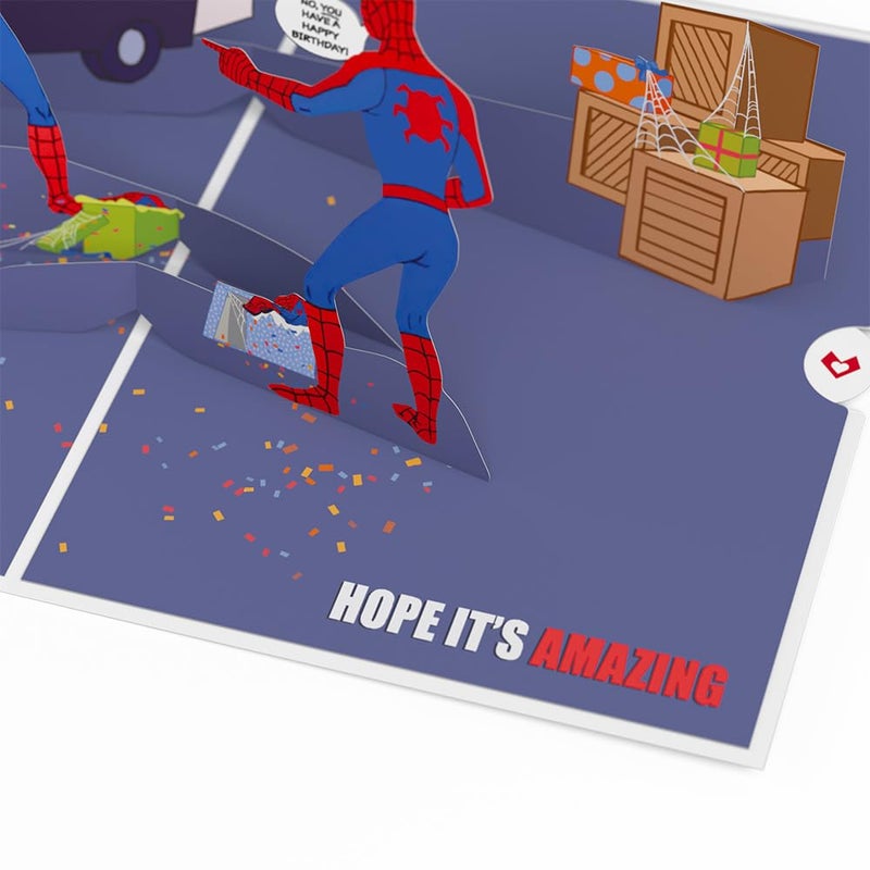 Lovepop Marvel Spider-Man Spidey Sense 3D Pop-Up Birthday Card - for Him, Her, Kids, Boys, Girls, Men, Women - Funny Greeting Card - 5" x 7" - Envelope Included - Image 3