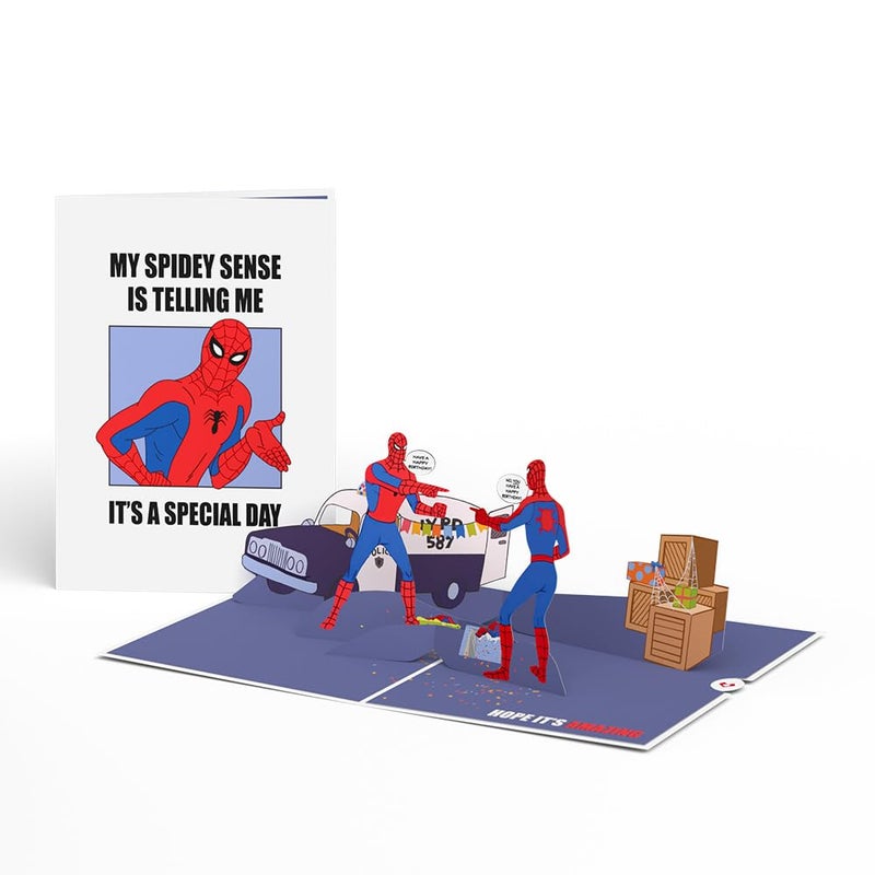 Lovepop Marvel Spider-Man Spidey Sense 3D Pop-Up Birthday Card - for Him, Her, Kids, Boys, Girls, Men, Women - Funny Greeting Card - 5" x 7" - Envelope Included - Image 2