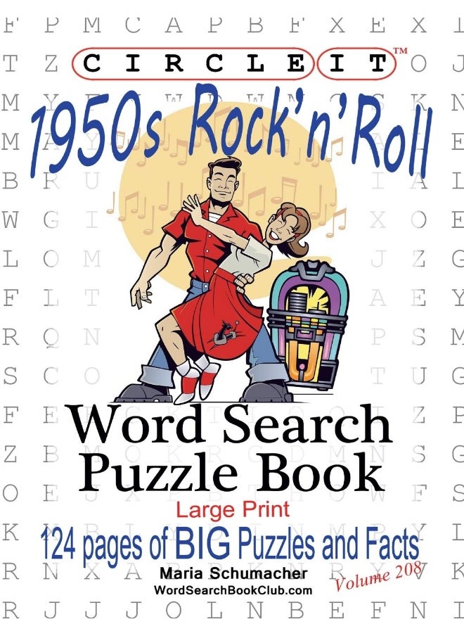 Circle It, 1950s Rock'n'Roll, Word Search, Puzzle Book  - Image 1