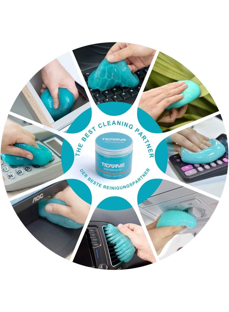 TICARVE Cleaning Gel for Car Detail Tools Car Cleaning Automotive Dust Air Vent Interior Detail Putty Universal Dust Cleaner for Auto Laptop Car Slime Cleaner - Image 4