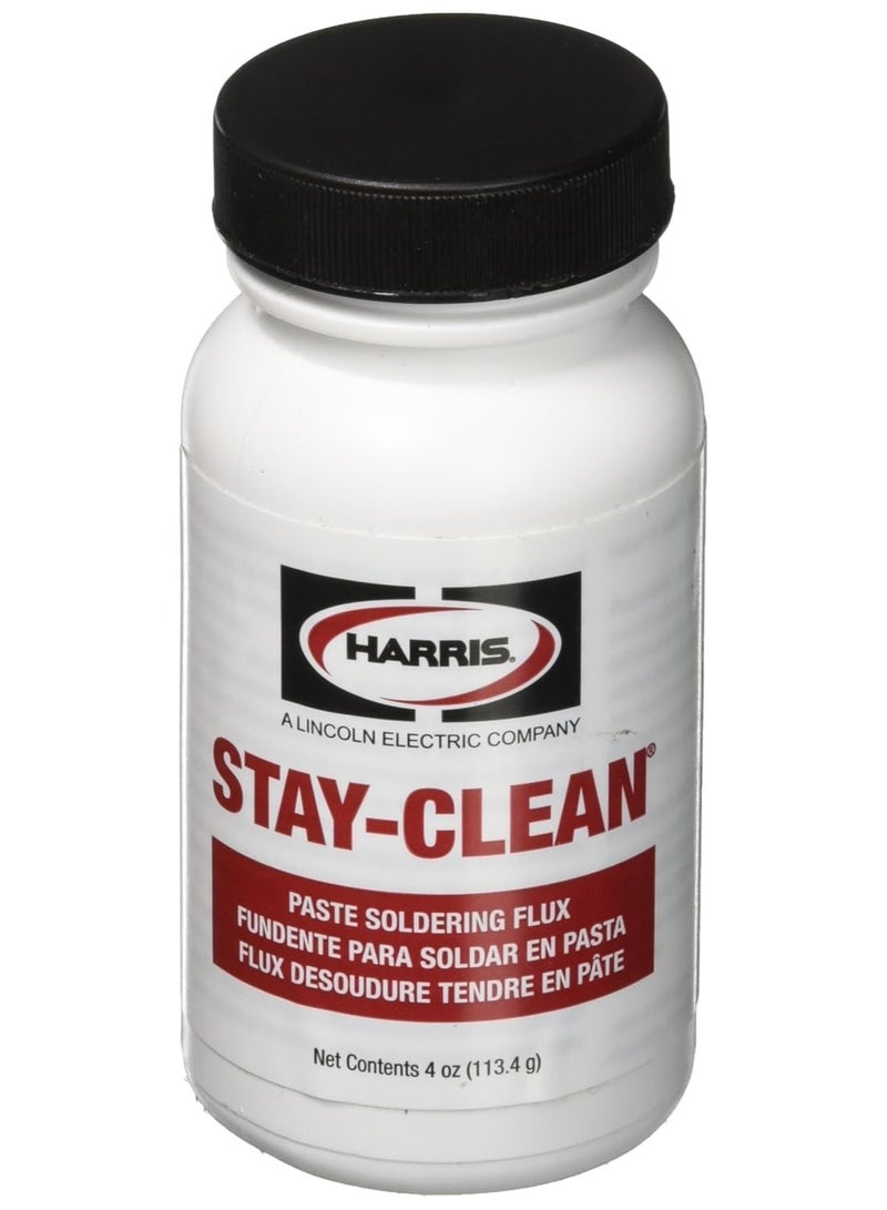 HARRIS SCPF4 Stay Clean Paste Soldering Flux, 4 oz. Jar - Image 1