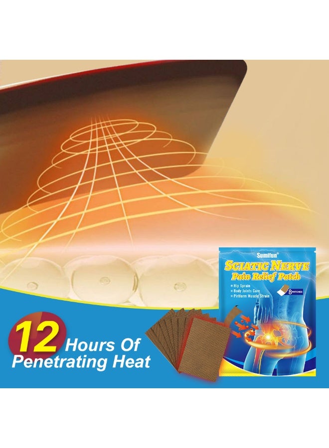 سوميفون لاصقة لتخفيف ألم العصب الوركي، تخفيف فعال لألم العصب الوركي، تهدئ الانزعاج الناتج عن الجلوس لفترات طويلة - Image 4