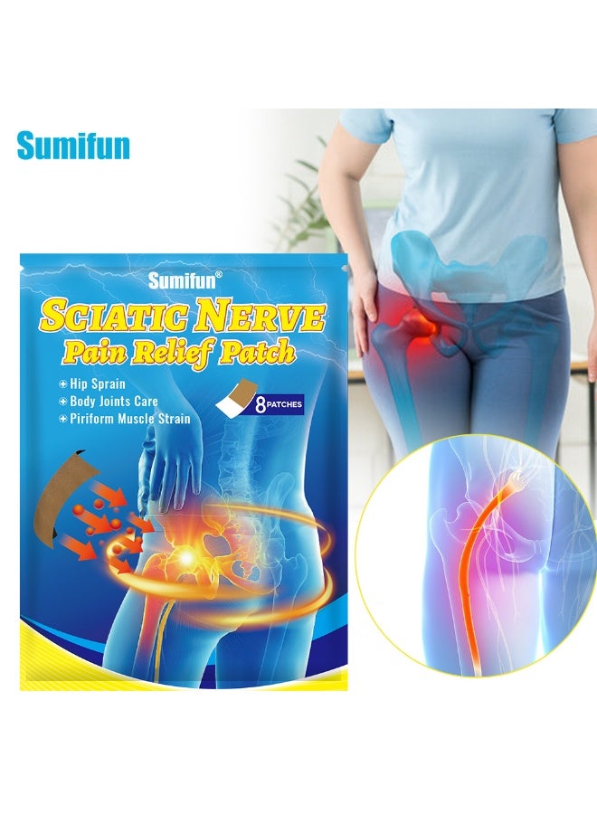 سوميفون لاصقة لتخفيف ألم العصب الوركي، تخفيف فعال لألم العصب الوركي، تهدئ الانزعاج الناتج عن الجلوس لفترات طويلة - Image 1