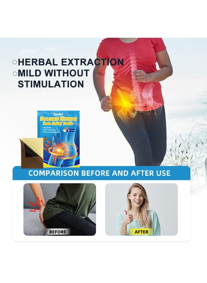 سوميفون لاصقة لتخفيف ألم العصب الوركي، تخفيف فعال لألم العصب الوركي، تهدئ الانزعاج الناتج عن الجلوس لفترات طويلة - Image 5