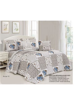 Hours Compressed bed sheet comforter set from Ours, with a sophisticated pattern, 6 pieces, king size, two twins  - Image 2