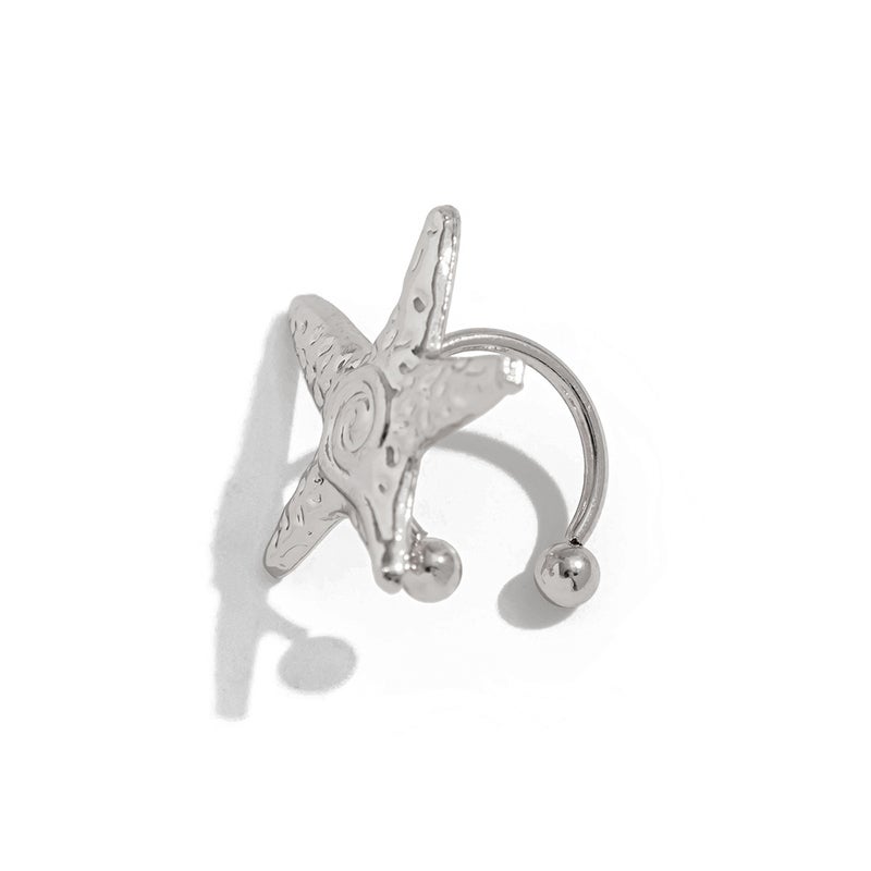 SHIXIN European and American Cross-Border Accessories: Beach Style Starry Earring Set with Simple Flower and Moon Alloy Ear Clips - Image 5