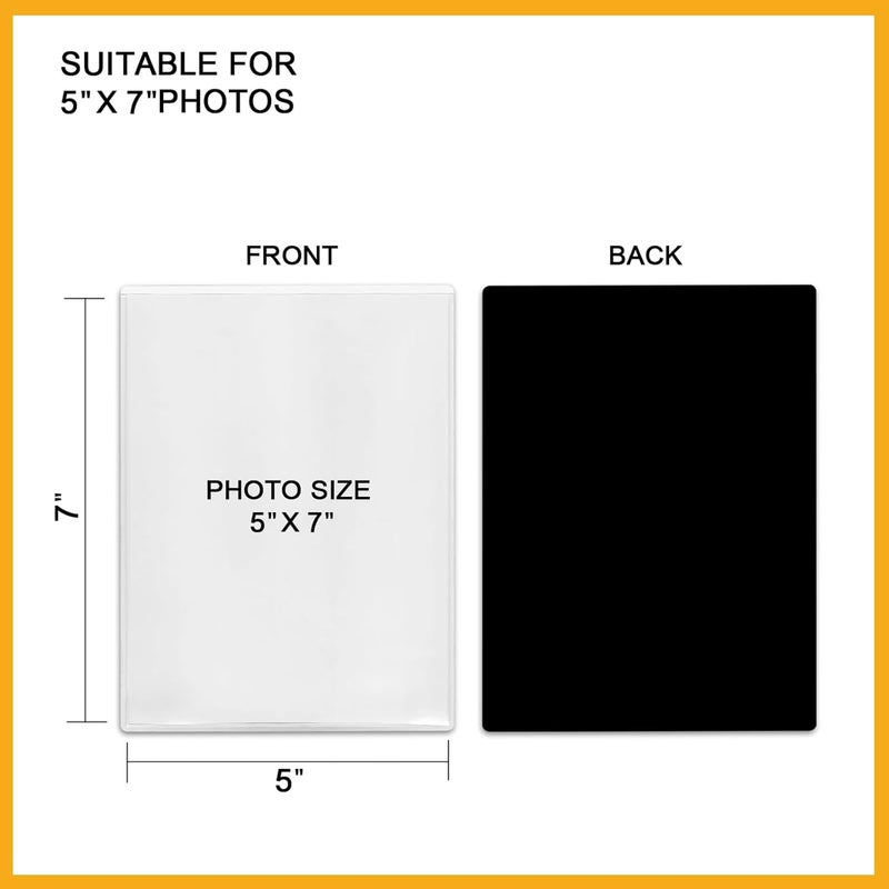 KikoSkool Magnetic Picture Frames, 10 Pack,Holds 5 x 7 Fridge Magnets Photos Frame, Magnetic Photo Pocket Perfect for Displaying Frames,Photo Album. - Image 2