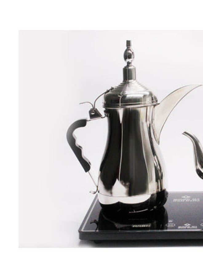 غالف دالا ماكينة صنع الشاي والقهوة العربية 1.0 L 1600.0 W GA-C9845 أسود/ فضي - Image 5