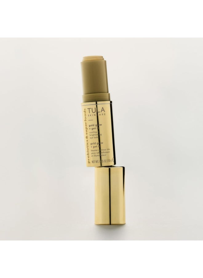 TULA TULA Skin Care Eye Balm Gold Glow - Dark Circle Treatment, Instantly Hydrate and Brighten Undereye Area, Portable and Perfect to Use On-the-go, 0.35 oz.  - Image 5