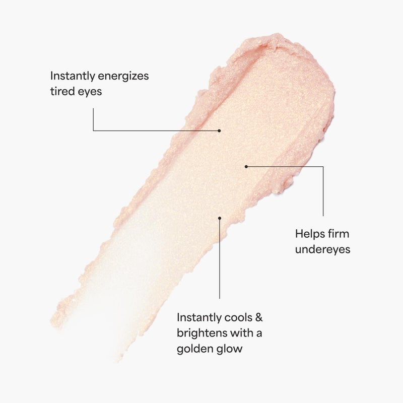 TULA Skin Care â€˜Spresso Energizing Eye Balm, Gold Glow - Energizing & Hydrating Caffeine Under Eye Treatment for Dark Circles, Portable and Perfect to Use On-the-go, 0.35 oz. - Image 3