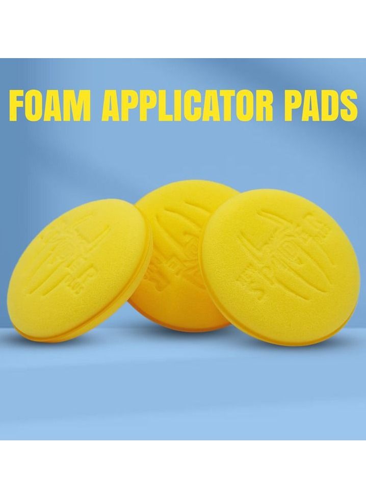 Generic Car Applicator Pads Foam Applicator Pad Wax Applicator Pad  Car Care Washable Car Polish Sponge 3 Pcs Set  - Image 1
