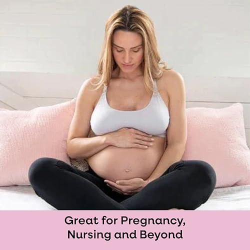 Bamboobies Women's Nursing Bra, Maternity Clothing for Breastfeeding, Yoga Nursing Bra, Black, Medium - Image 2