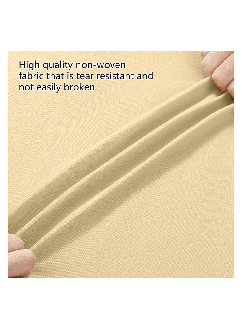 Zikra Disposable Bedding Set, for Travel & Emergency, Includes Bed Sheets, Quilt Cover, Pillow Case, and Bedspread, Thickened Material, Portable & Hygienic, Double Bed Size, Yellow, 4-Piece Set - Image 3