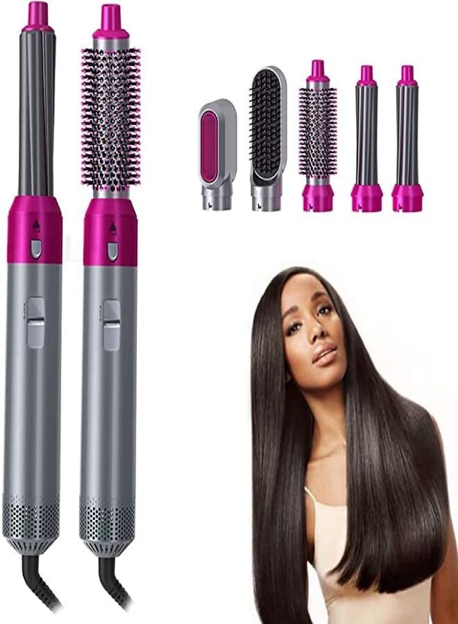 Hair Dryer Brush 5 In 1 Hair Blower Brush Hot Air Styler Comb One Step Hairdryer Electric Blowing Hair Dryer Auto Curling Iron - Image 1