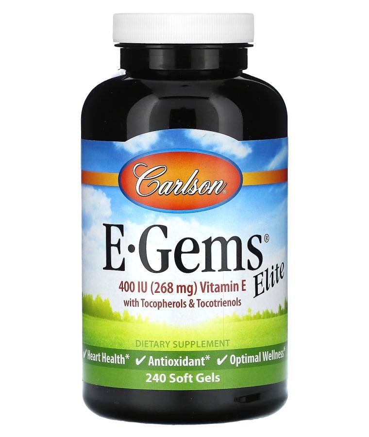 E-Gems Elite Vitamin E with Tocopherols & Tocotrienols 268 mg (400 IU) 240 Soft Gels