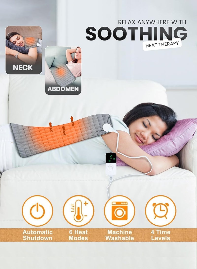 BEIRUI Heating pads, Electric Heating Pad with timer and 9 temperature levels, Heating Pad with heating technology for the back of the neck, Shoulder and abdomen, Machine washable - Image 2