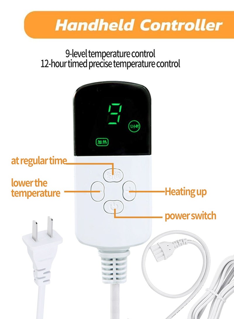 BEIRUI Heating pads, Electric Heating Pad with timer and 9 temperature levels, Heating Pad with heating technology for the back of the neck, Shoulder and abdomen, Machine washable - Image 4