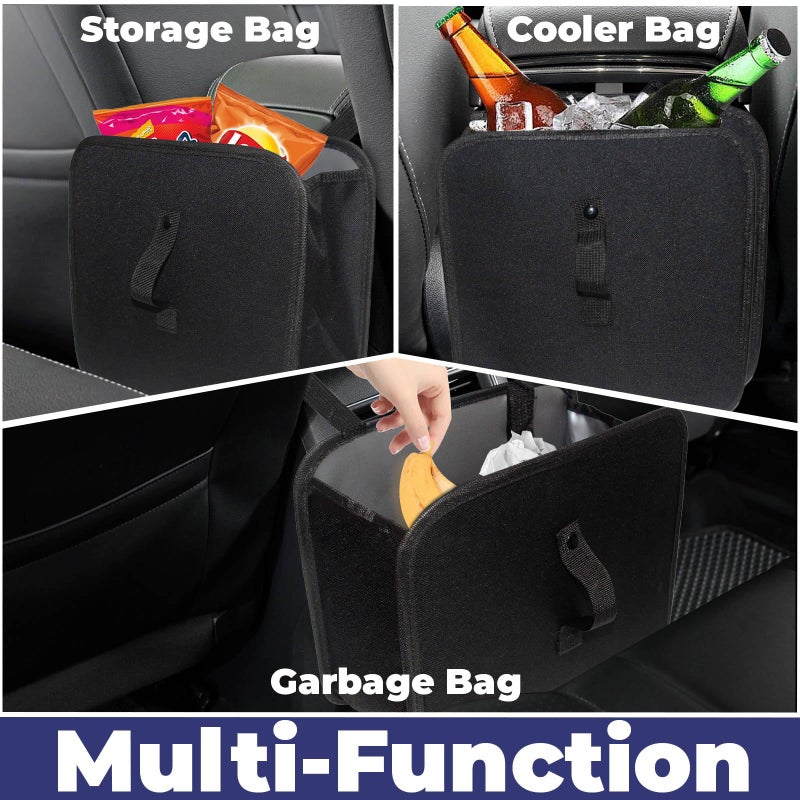 BFXM Car Trash Can, Foldable Trash Can Collapsible Hanging Trash Bag for Car Seat, 2 Gallons Leakproof Garbage Bags, Cars Must Haves Interior Accessories Essentials - Image 5