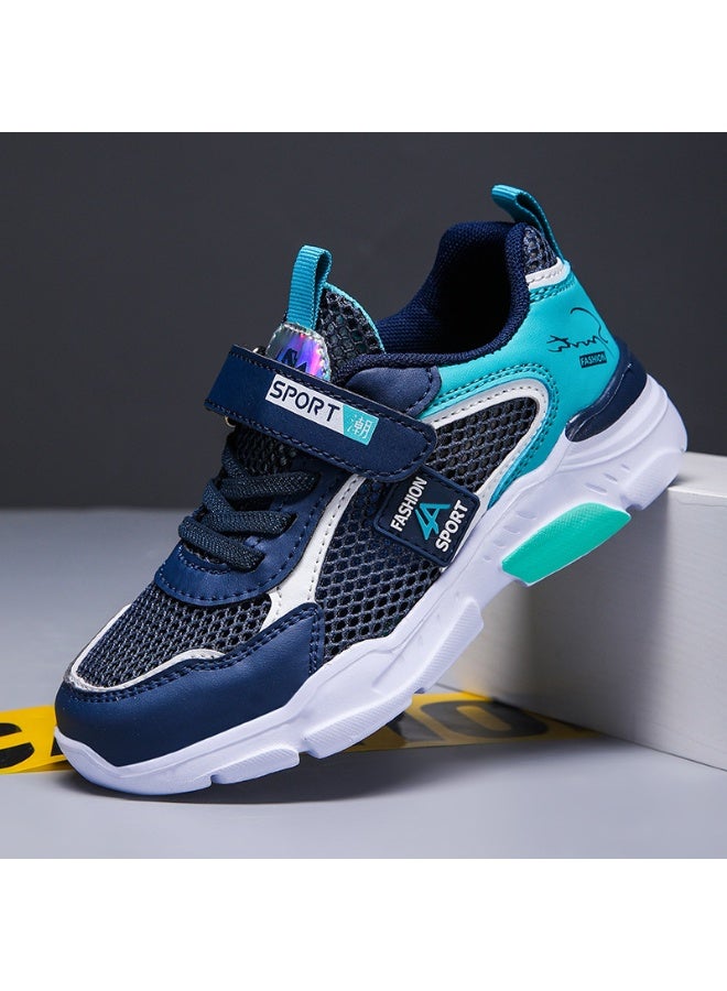 NIBEMINENT أحذية رياضية غير رسمية للأطفال أحذية جري للأطفال الأولاد والبنات شبكية قابلة للتنفس مريحة ناعمة للألعاب الرياضية - Image 1