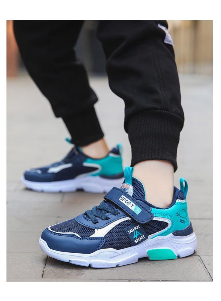 NIBEMINENT أحذية رياضية غير رسمية للأطفال أحذية جري للأطفال الأولاد والبنات شبكية قابلة للتنفس مريحة ناعمة للألعاب الرياضية - Image 2