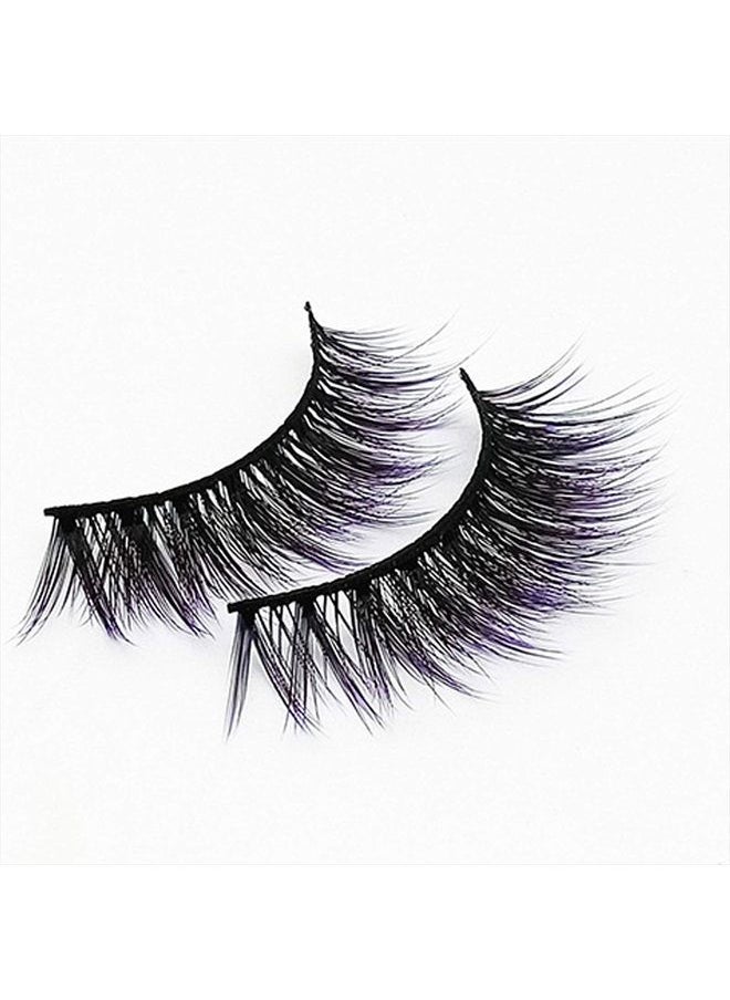 DAODER False Eyelashes Hybrid Colored Lashes Wispy Fake Lashes Natural Look Faux Mink Lashes 15mm Long Cosplay Costume Eye Lashes Multipack 7 Pairs  - Image 5