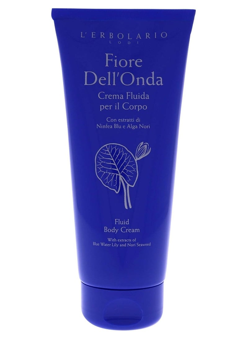 L'Erbolario L’Erbolario Fiore Dell’Onda Fluid Body Cream - Dry Skin Moisturizing Cream with Vitamin E - Seaweed and Water Lily - Fresh, Marine Fragrance - 6.7 oz - Image 2