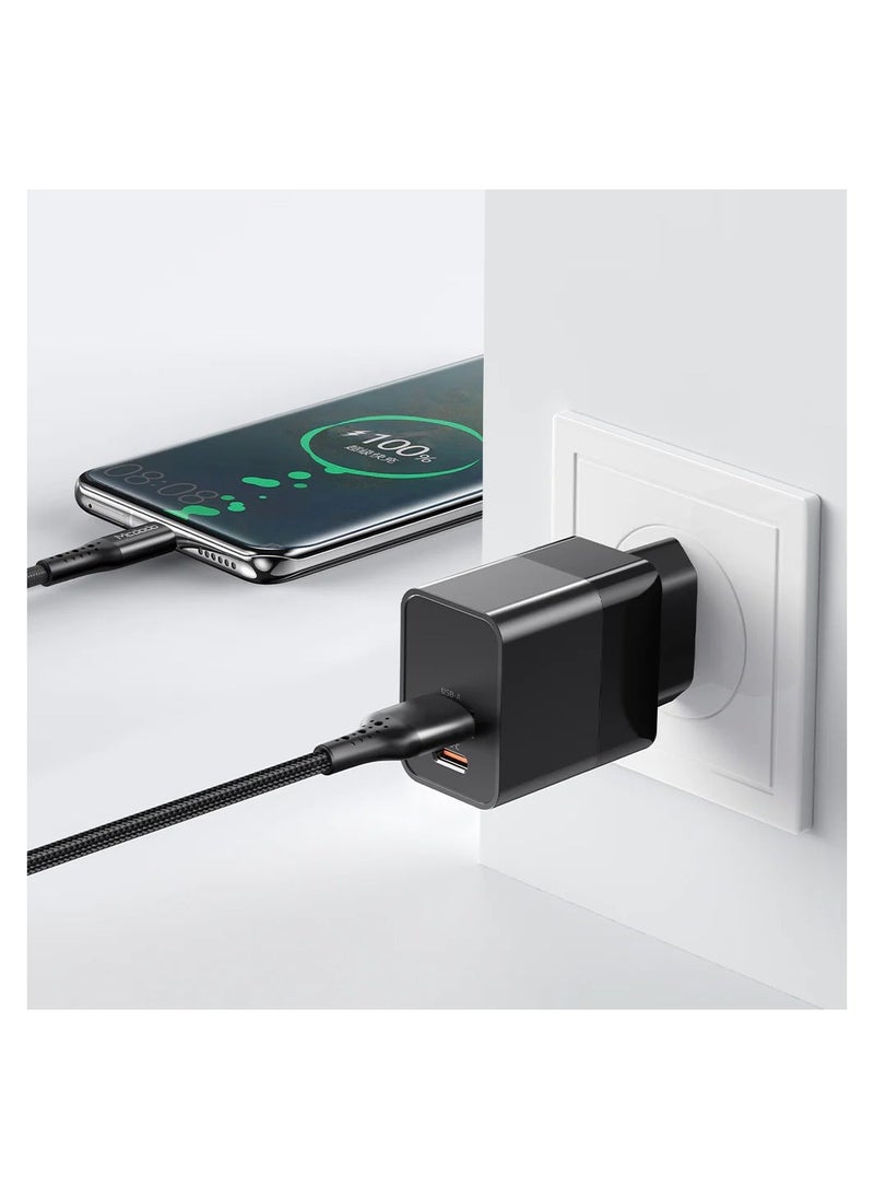 Mcdodo - Charger Hydrogen Series 20W + Cable Greased Lightning Series PD Type-c to Lightning 1.2m - Image 1