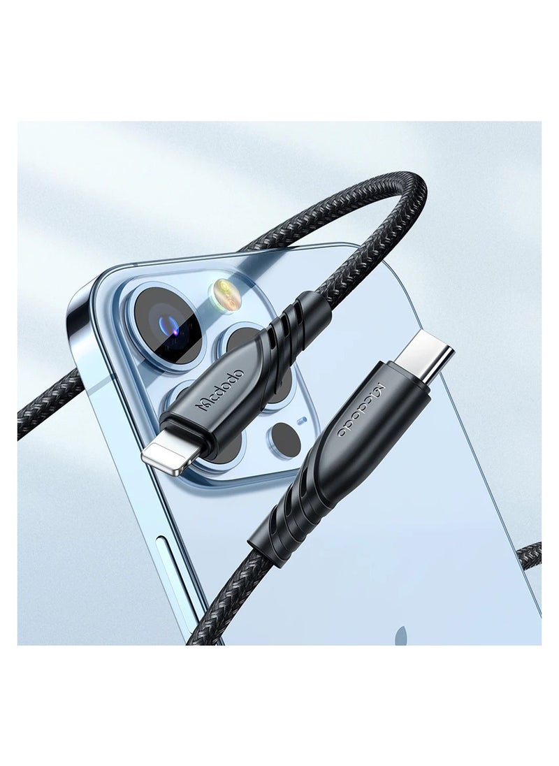 Mcdodo - Charger Hydrogen Series 20W + Cable Greased Lightning Series PD Type-c to Lightning 1.2m - Image 1