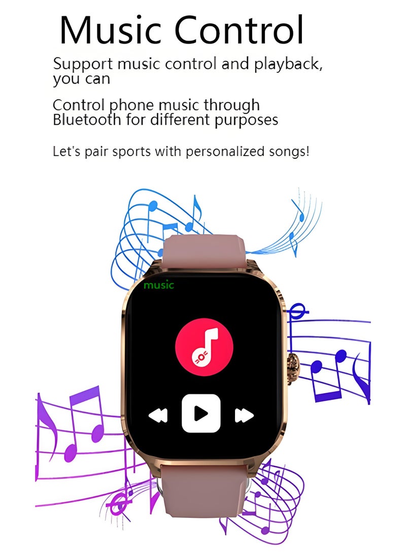 Smart watch Bluetooth call 2.01inch heart rate blood pressure H9 sports watch - Image 4